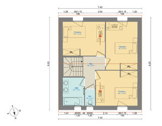  Maison 5 pices 100 m Sorel-moussel