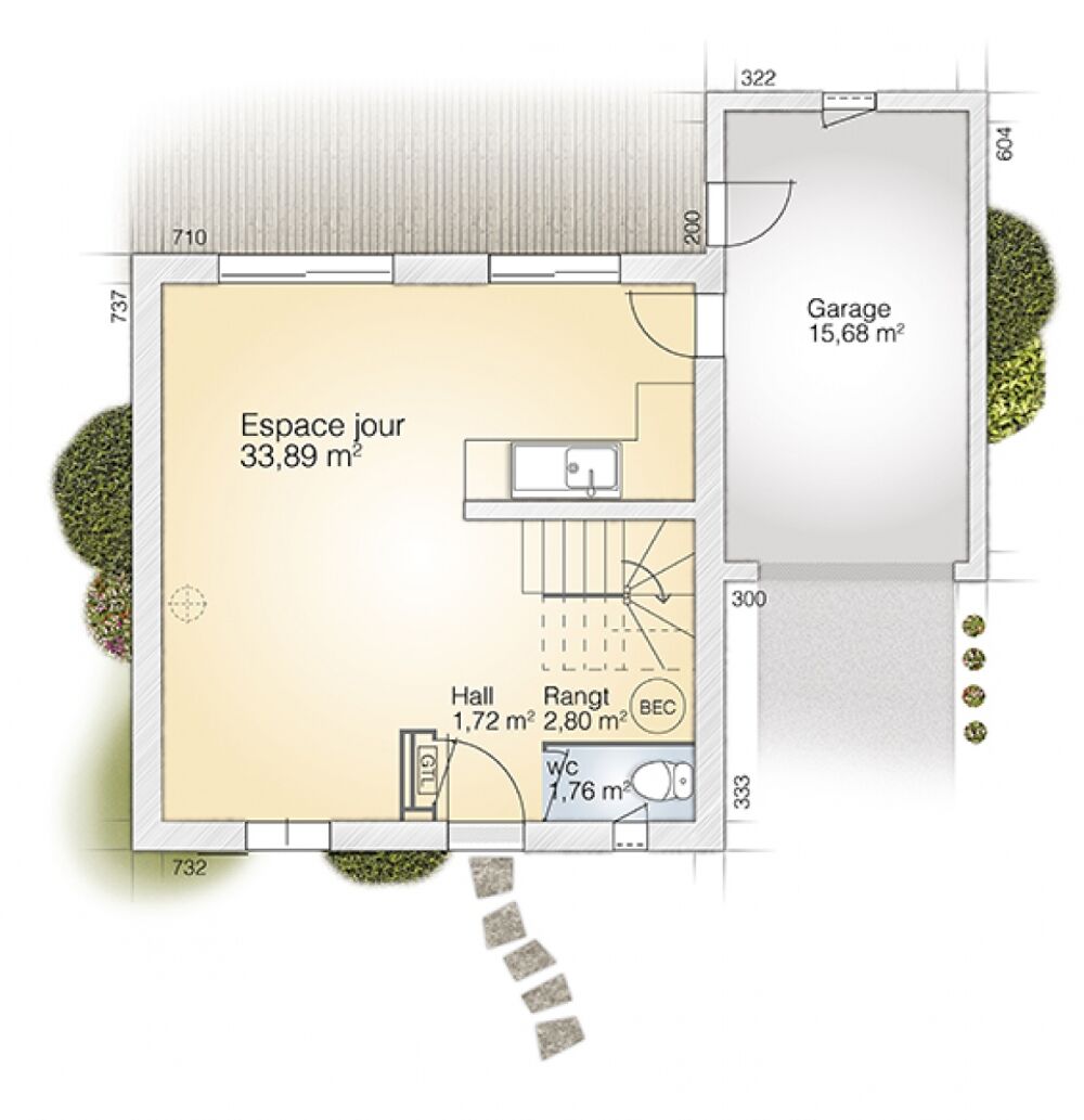Maison de 5 pièces (81 m²) à vendre à Saint-Quentin-la-P....