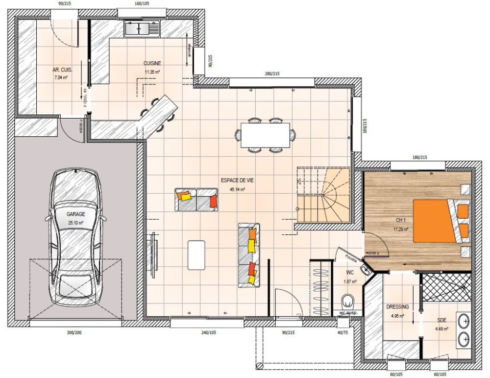 vente Maison - 5 pièce(s) - 130 m² Sainte-Gemmes-sur-Loire (49130)