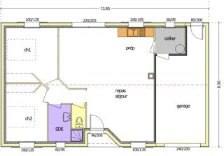  Maison à vendre 3 pièces 75 m²