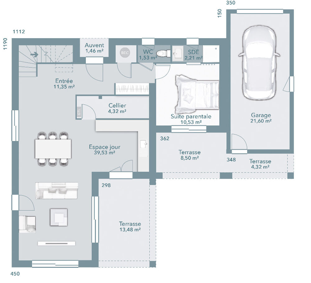 vente Maison - 6 pièce(s) - 110 m² Lézignan-la-Cèbe (34120)
