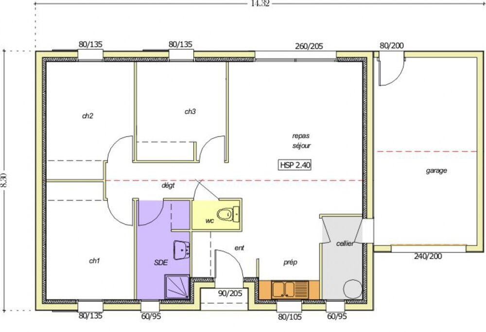 VENTE d'une maison T5 (72 m²) à Beaufou Idéalement s....