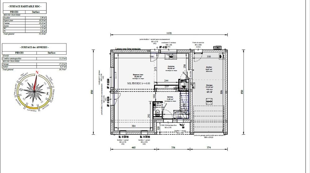 vente Maison - 4 pièce(s) - 97 m² Bonchamp-lès-Laval (53960)