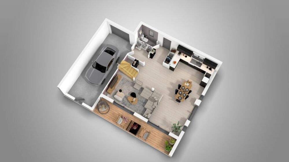 La Natimoon est un modèle de maison contemporaine à étag....