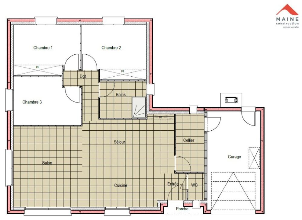 MAISON À CONSTRUIRE DE 90 M² IDÉALEMENT SITUÉE AU MANS A....