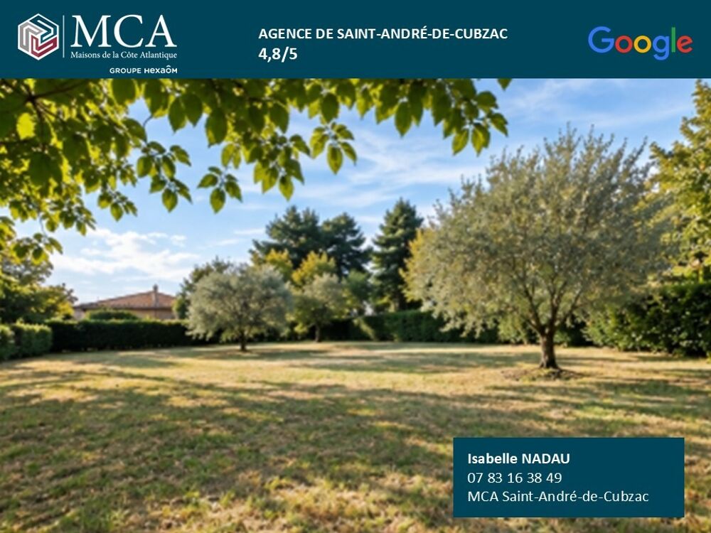 vente Terrain - 613 m² Saint-Laurent-d'Arce (33240)