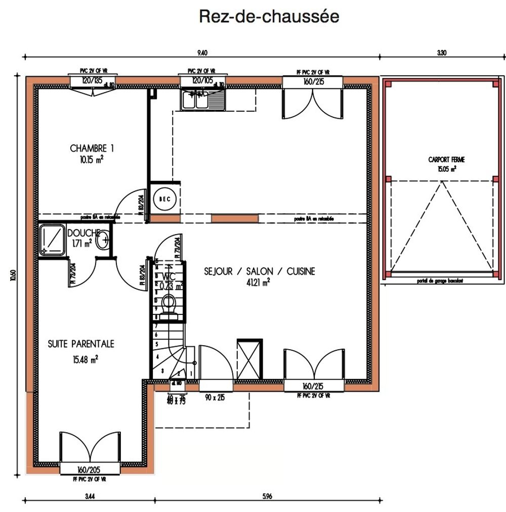 vente Maison - 5 pièce(s) - 107 m² Le Mans (72000)