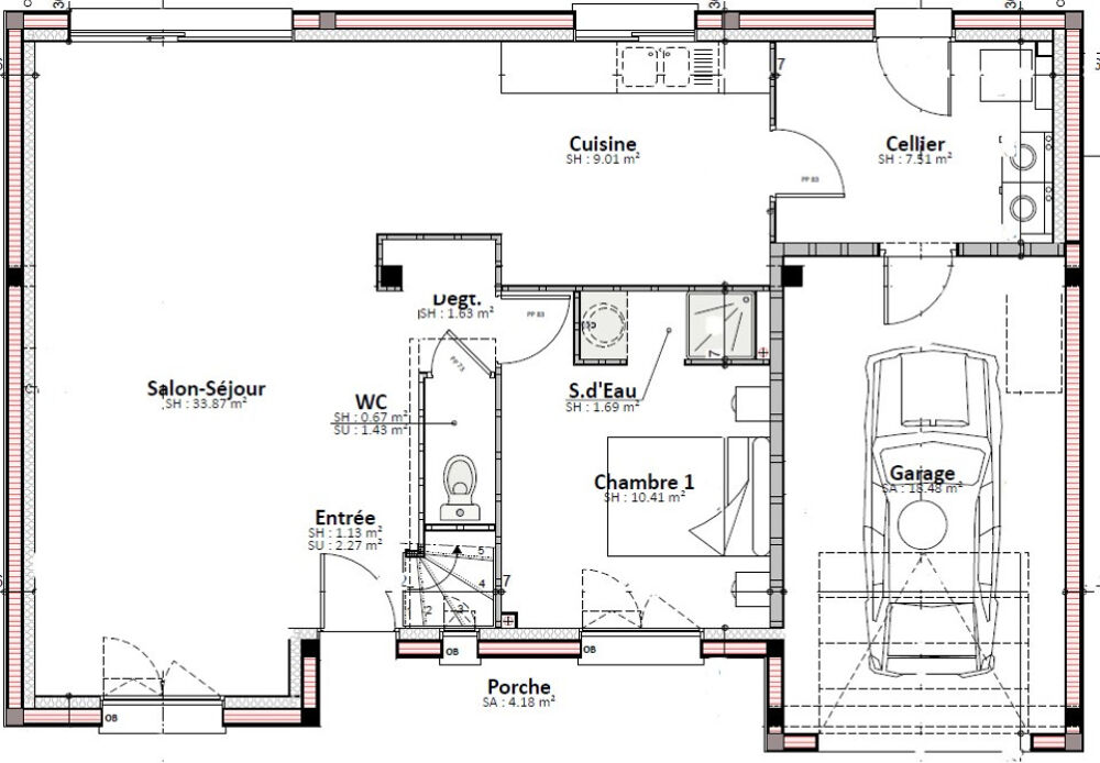 Coulans-sur-Gée : maison T5 (98 m²) en vente Idéalem....