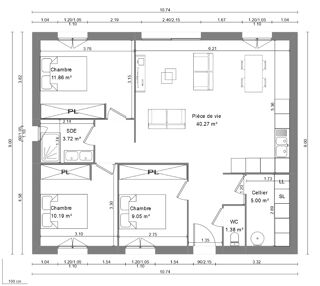  Maison à vendre 4 pièces 80 m²