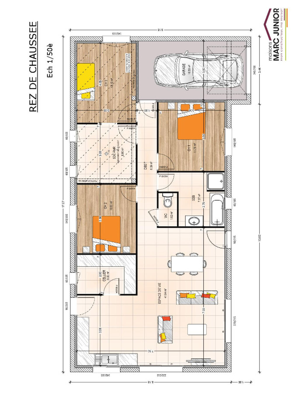 vente Maison - 5 pièce(s) - 100 m² Querré (49330)
