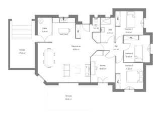  Maison 5 pièces 103 m² Saleich