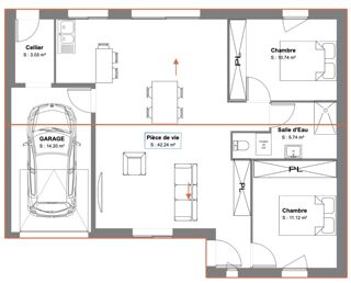  Maison � vendre 3 pi�ces 70 m�