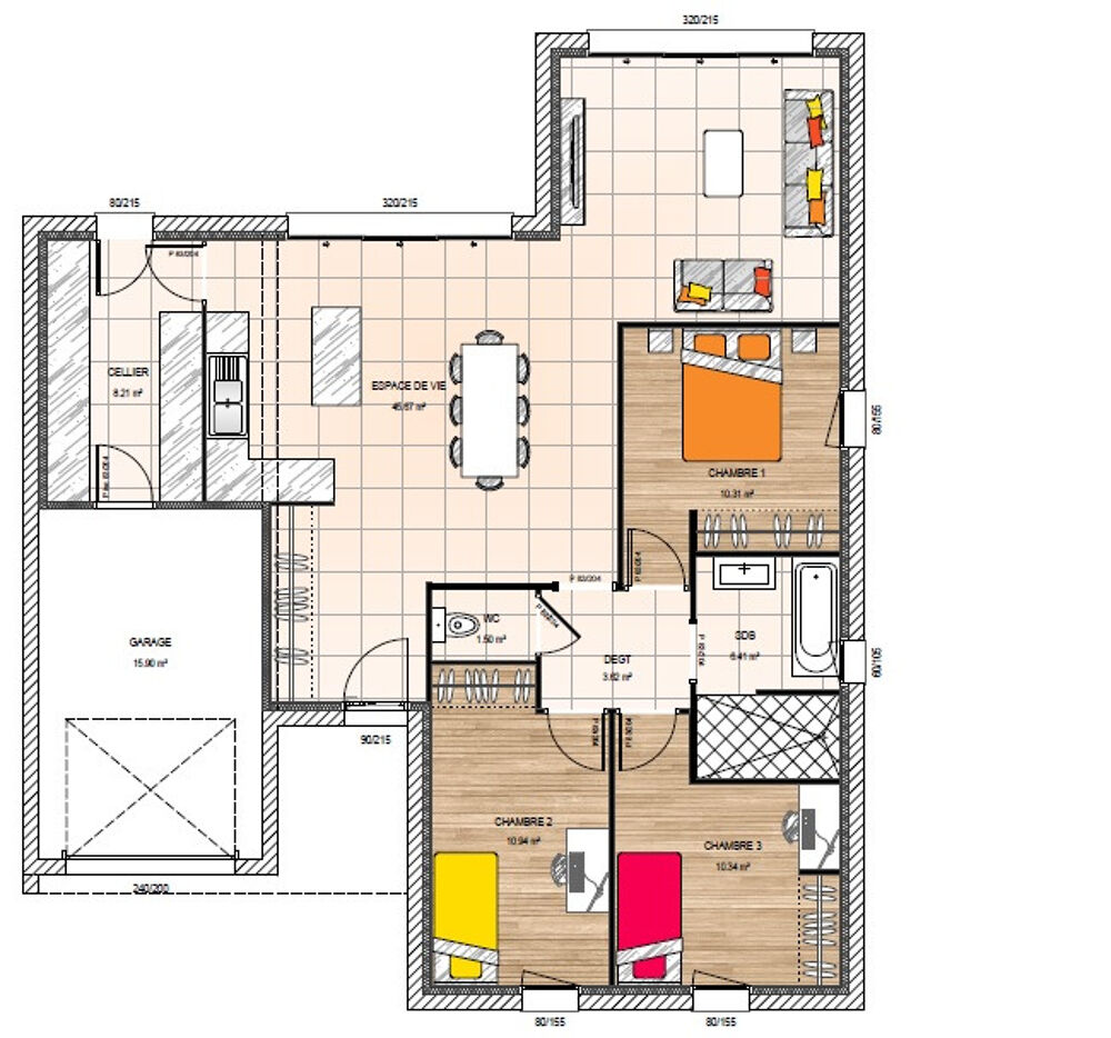 vente Maison - 5 pièce(s) - 97 m² Beaulieu-sur-Layon (49750)