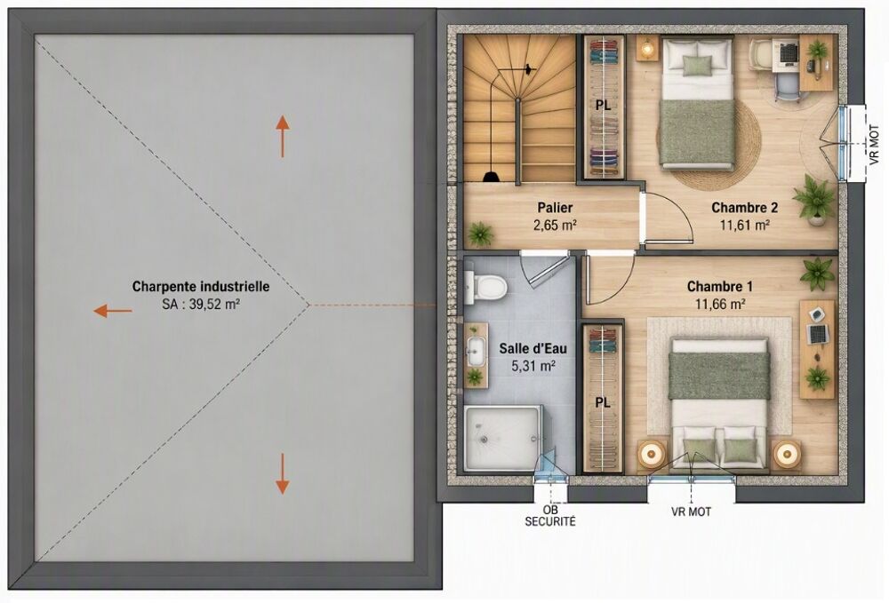 vente Maison - 4 pièce(s) - 103 m² Puget-sur-Argens (83480)