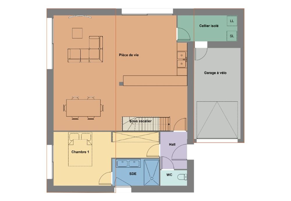 MAISON À CONSTRUIRE DE 5 PIÈCES EMPLACEMENT PRIVILÉGIÉ À....