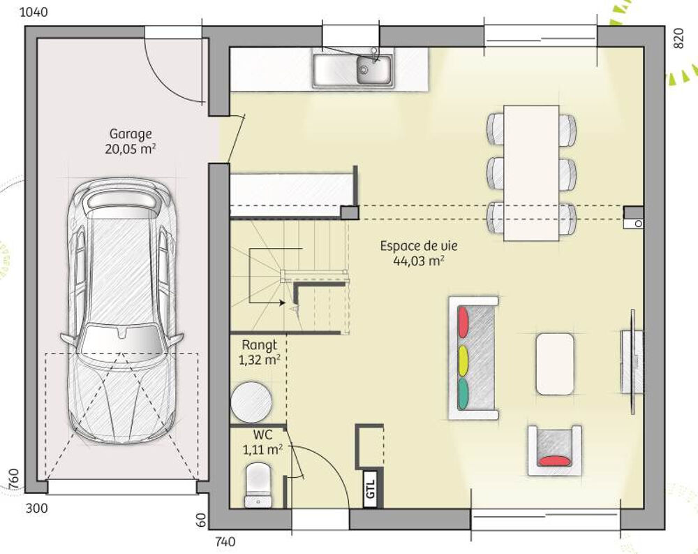 vente Maison - 6 pièce(s) - 91 m² Étrépagny (27150)