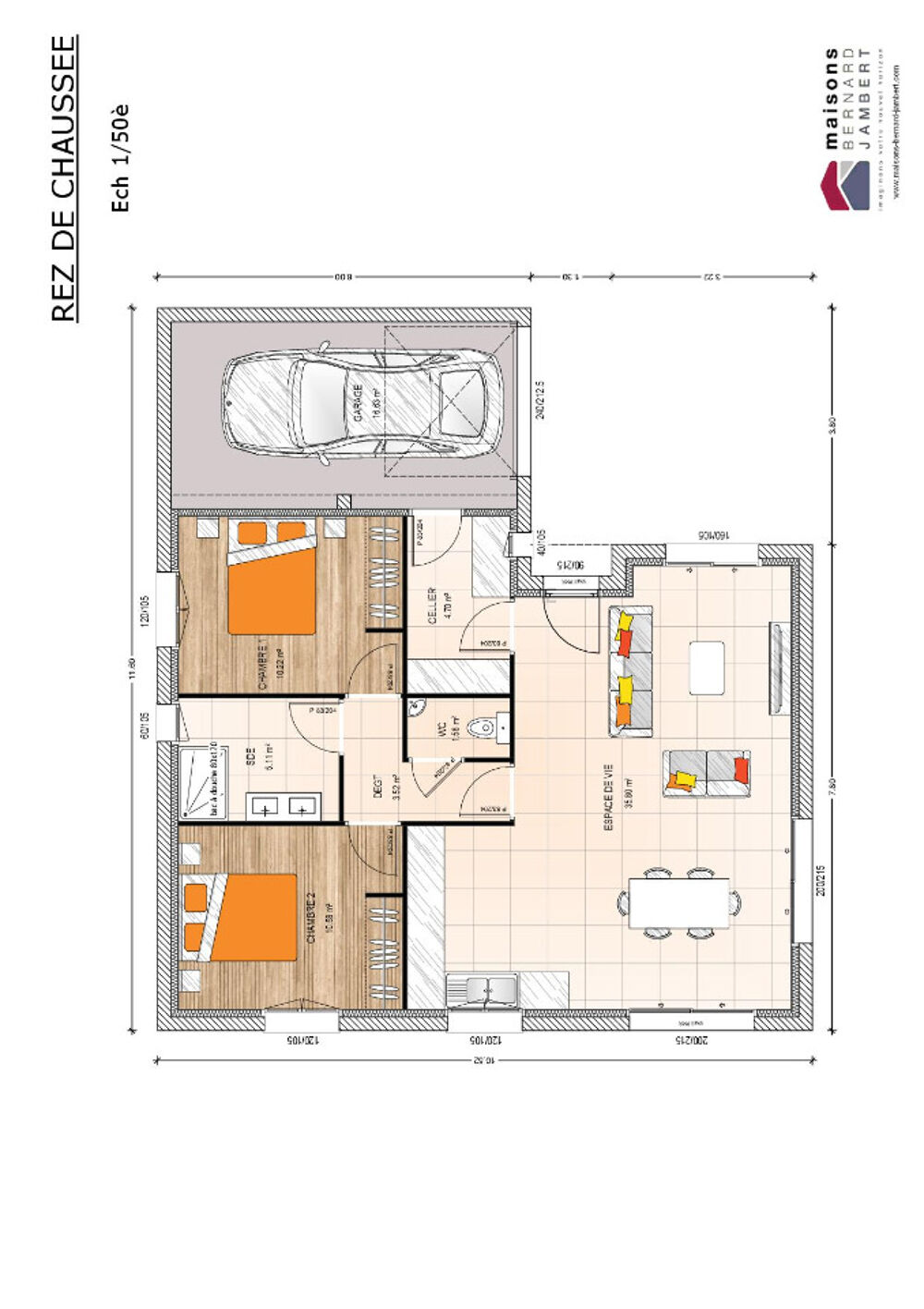 vente Maison - 4 pièce(s) - 70 m² Saint-Florent-le-Vieil (49410)
