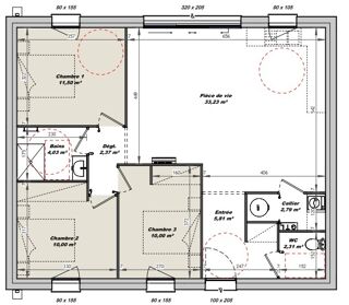  Maison à vendre 2 pièces 61 m²