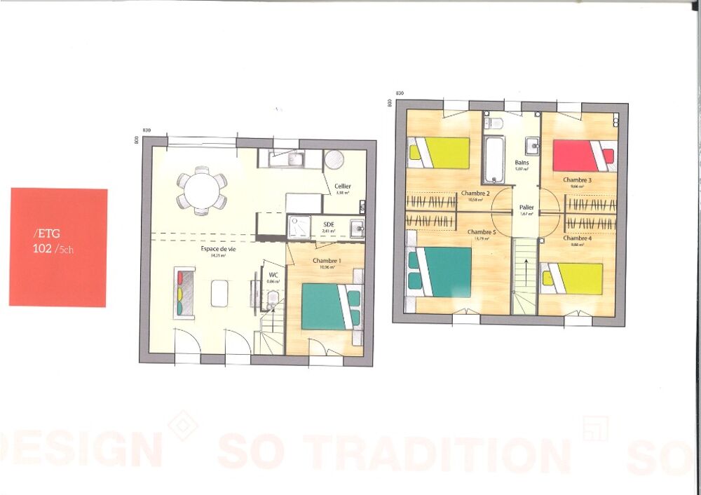 MAISON À CONSTRUIRE DE 102 M² IDÉALEMENT SITUÉE À LONGPO....