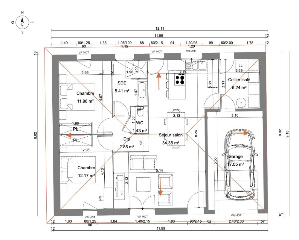 MAISON À CONSTRUIRE DE 75 M² À ATTIGNAT, PROXIMITÉ DE BO....