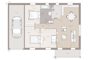  Maison 4 pi�ces 80 m� P�ronnas