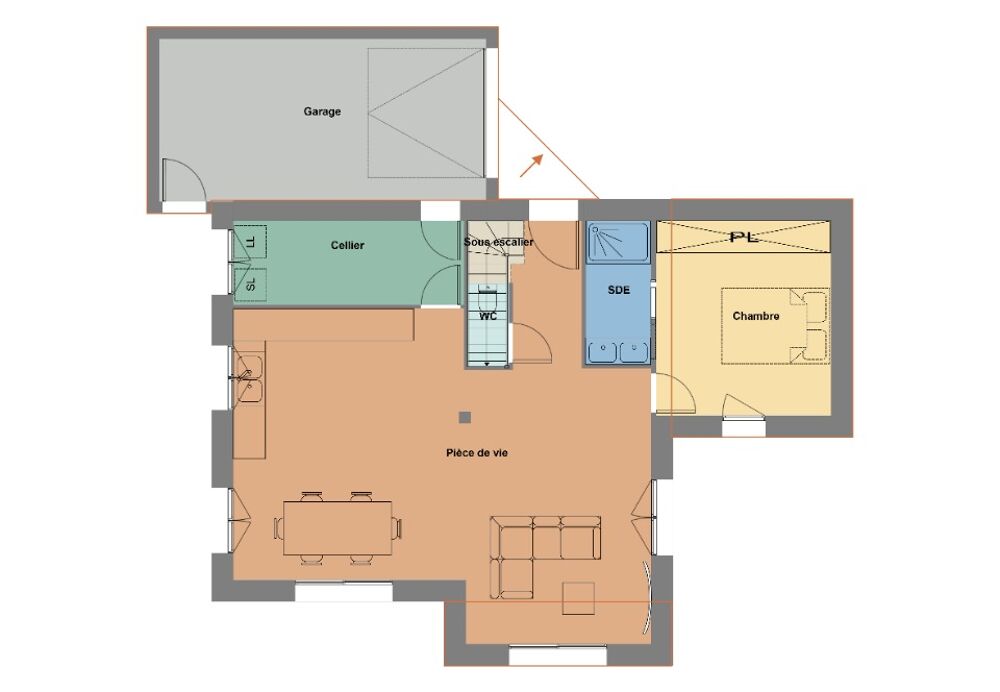 vente Maison - 5 pièce(s) - 125 m² Erbrée (35500)