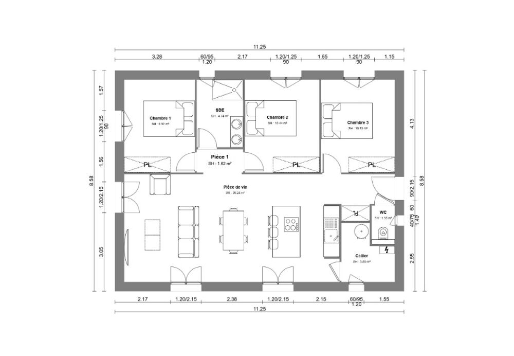 vente Maison - 4 pièce(s) - 80 m² Flassans-sur-Issole (83340)