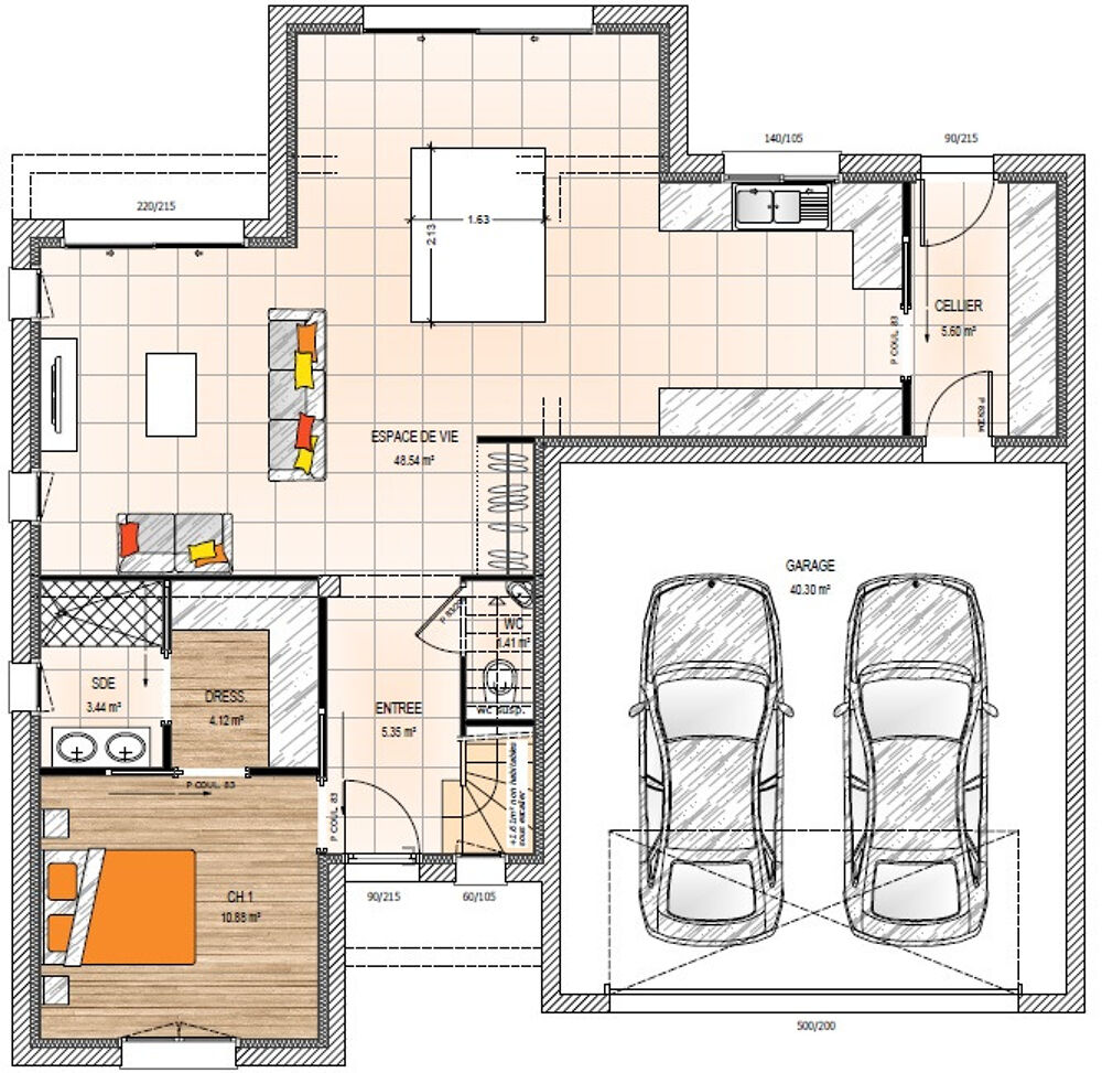 vente Maison - 5 pièce(s) - 110 m² Le Longeron (49710)