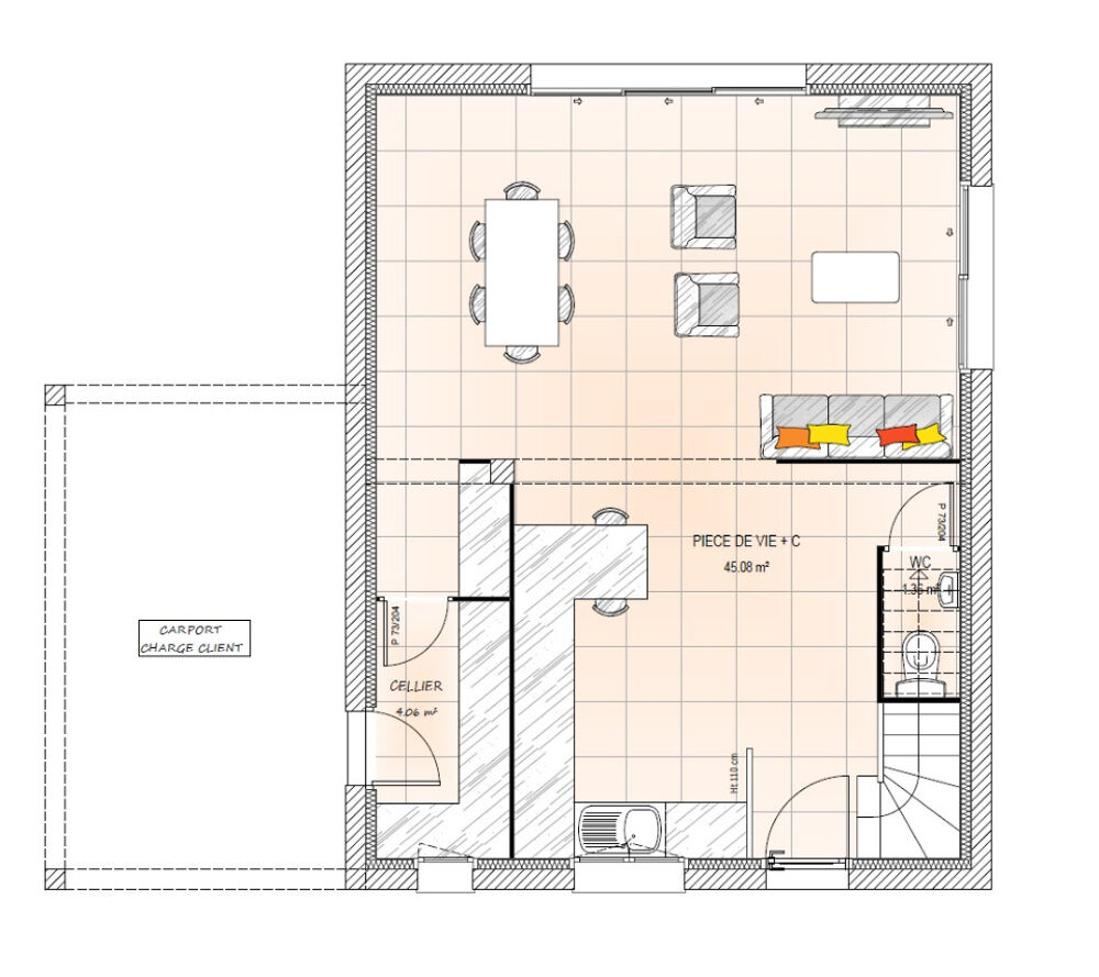 MAISON À CONSTRUIRE DE 90 M² IDÉALEMENT SITUÉE À TRÉLAZÉ....