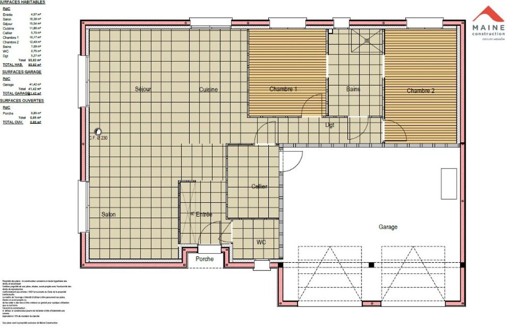 Voivres-lès-le-Mans : maison T4 (94 m²) à vendre Idé....