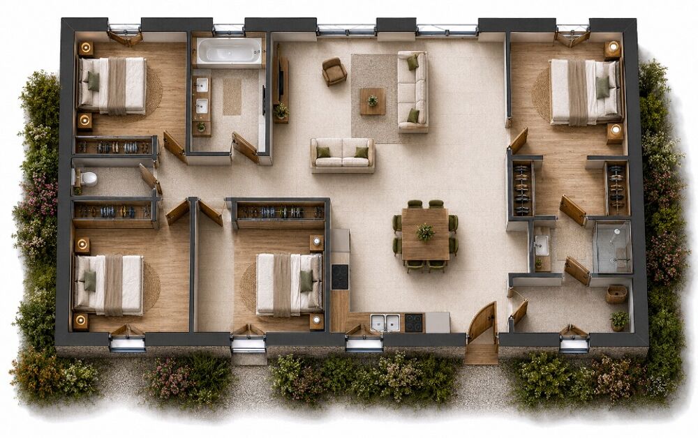 vente Maison - 5 pièce(s) - 105 m² Tauxigny (37310)