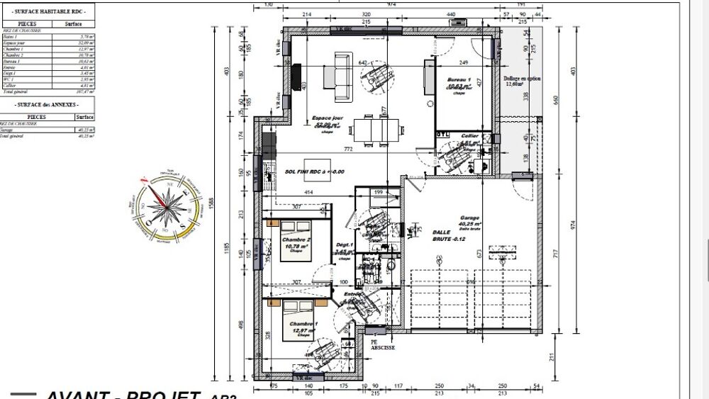VENTE : maison de 4 pièces (105 m²) à L'Huisserie Id....