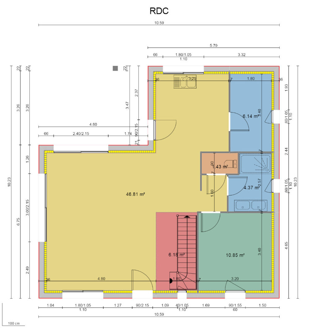 vente Maison - 4 pièce(s) - 110 m² Champagné (72470)