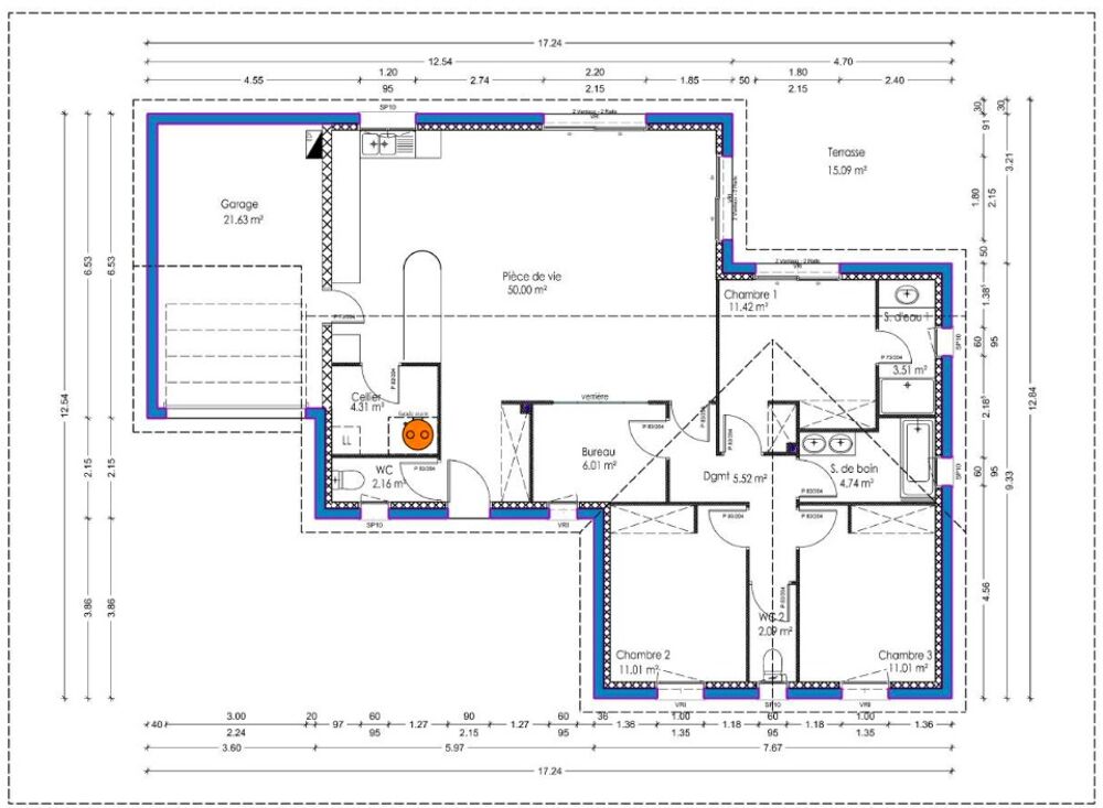 MAISON À CONSTRUIRE À TRESSES, 111 M², 5 PIÈCES PROCHES ....