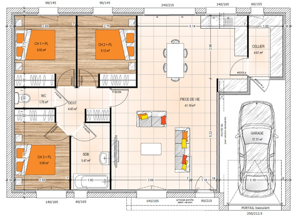MAISON À CONSTRUIRE DE 85 M² À DAUMERAY, PROCHE D'ANGERS....