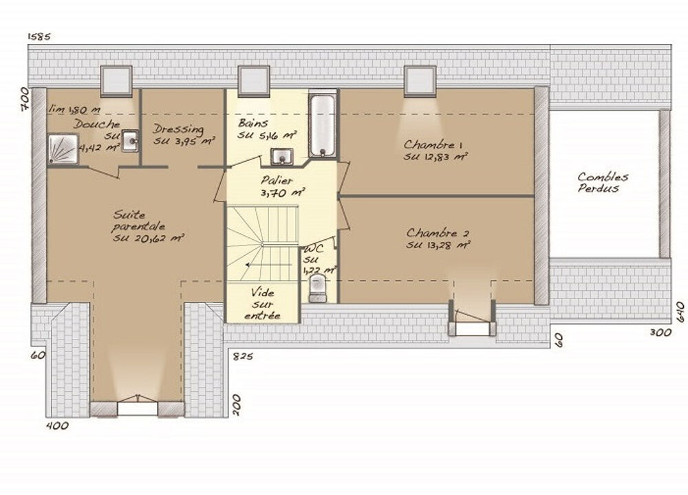 vente Maison - 6 pièce(s) - 133 m² Crosville-la-Vieille (27110)