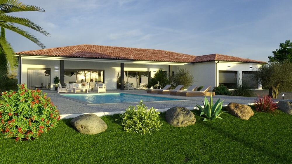 Découvrez cette élégante villa contemporaine de plain-pi....