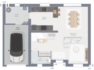  Maison  vendre 5 pices 90 m