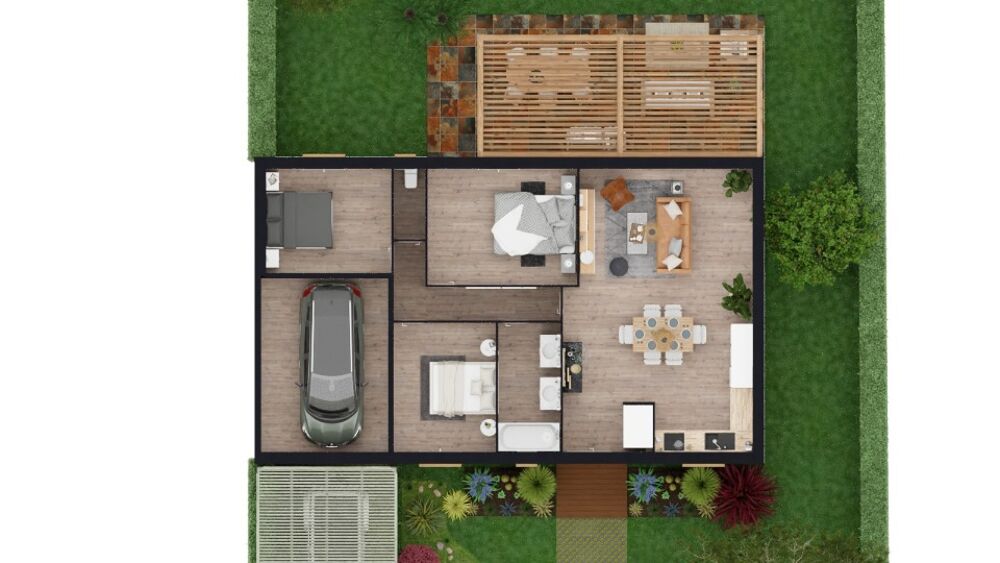 vente Maison - 3 pi�ce(s) - 90 m� Roubia (11200)