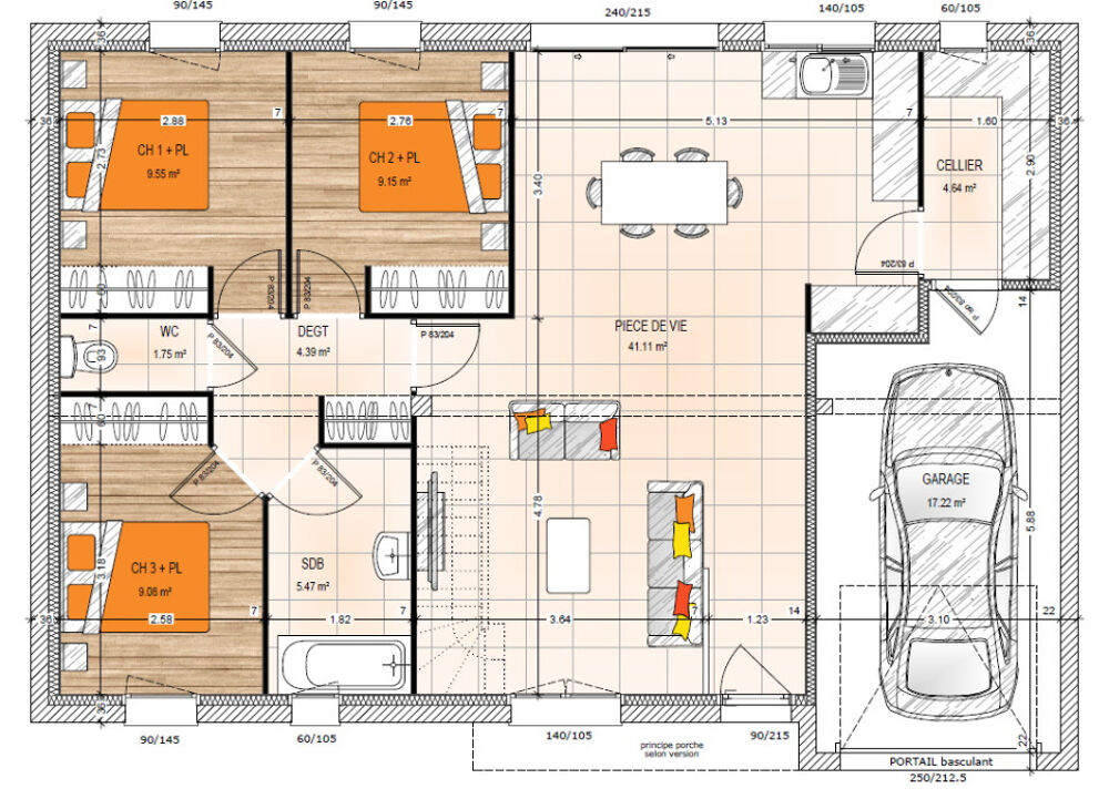 vente Maison - 5 pièce(s) - 85 m² Longué-Jumelles (49160)