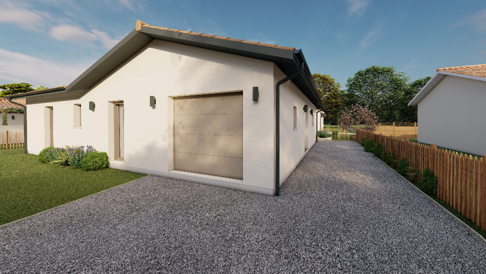 Projet de construction : Maison neuve en L de 90 m² - Ru....