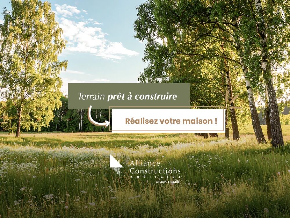 vente Terrain - 650 m² La Brède (33650)