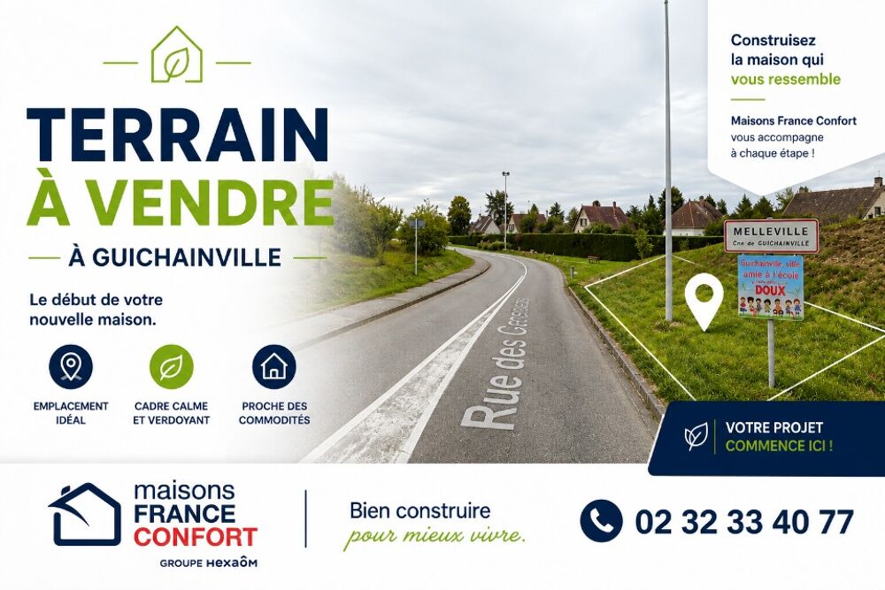 vente Terrain - 529 m² Guichainville (27930)