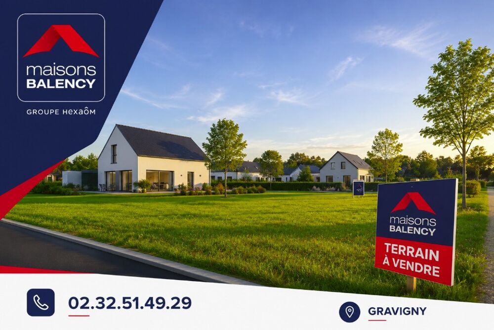 vente Terrain - 1124 m² Croisy-sur-Eure (27120)