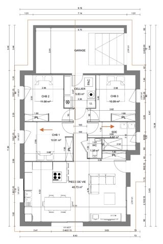  Maison 4 pièces 87 m² Viriat