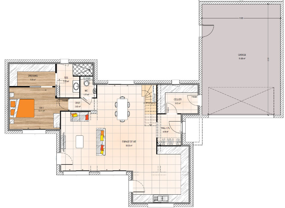 vente Maison - 5 pièce(s) - 150 m² Saint-Florent-le-Vieil (49410)