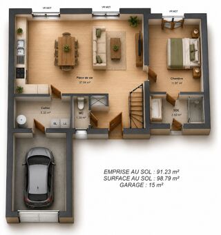  Maison 4 pièces 90 m² Langeais