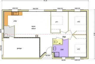  Maison à vendre 3 pièces 75 m²