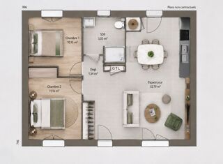  Maison à vendre 3 pièces 60 m²