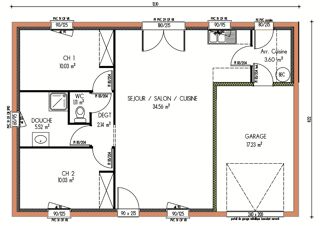  Maison à vendre 3 pièces 67 m²